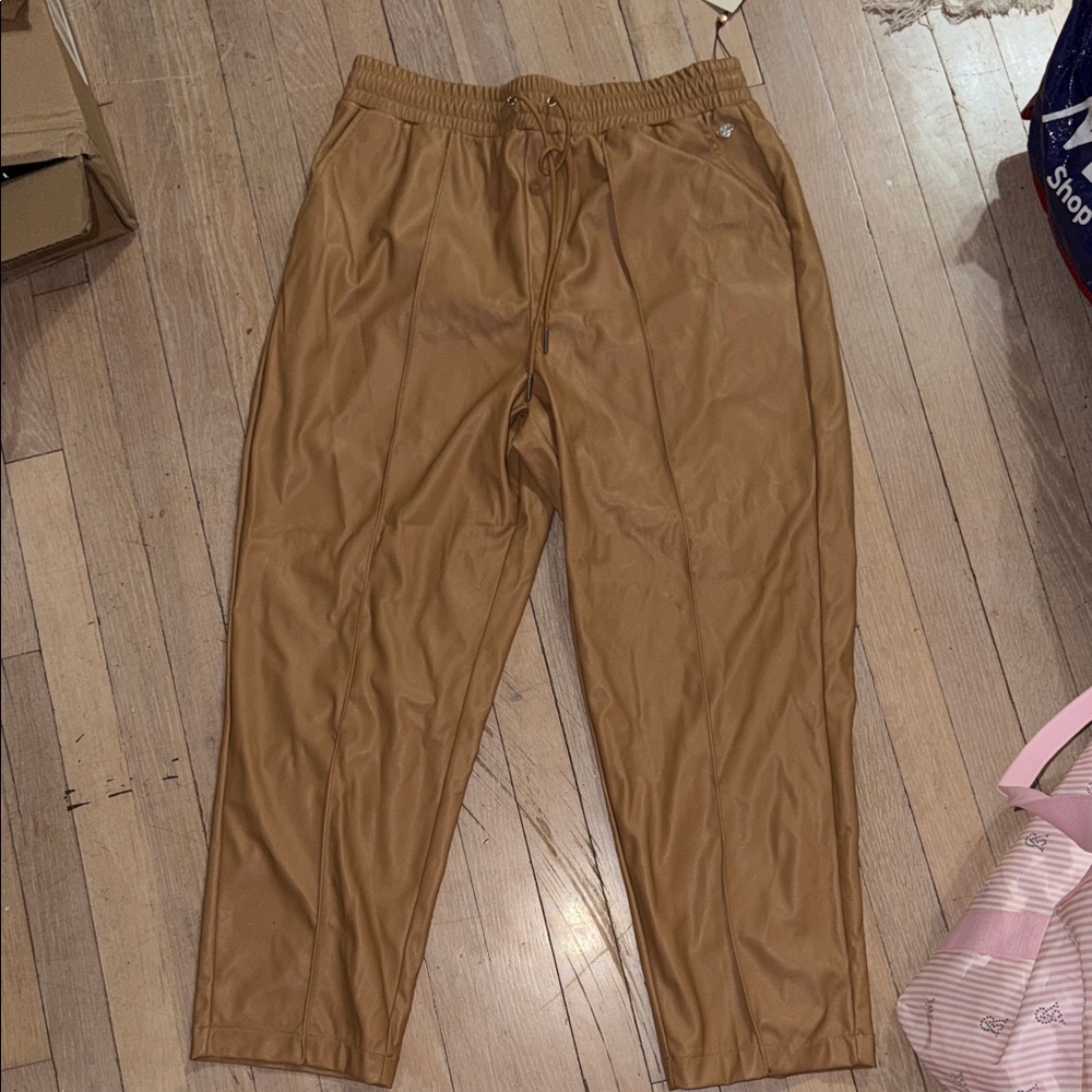 Calia leather Tan Pants